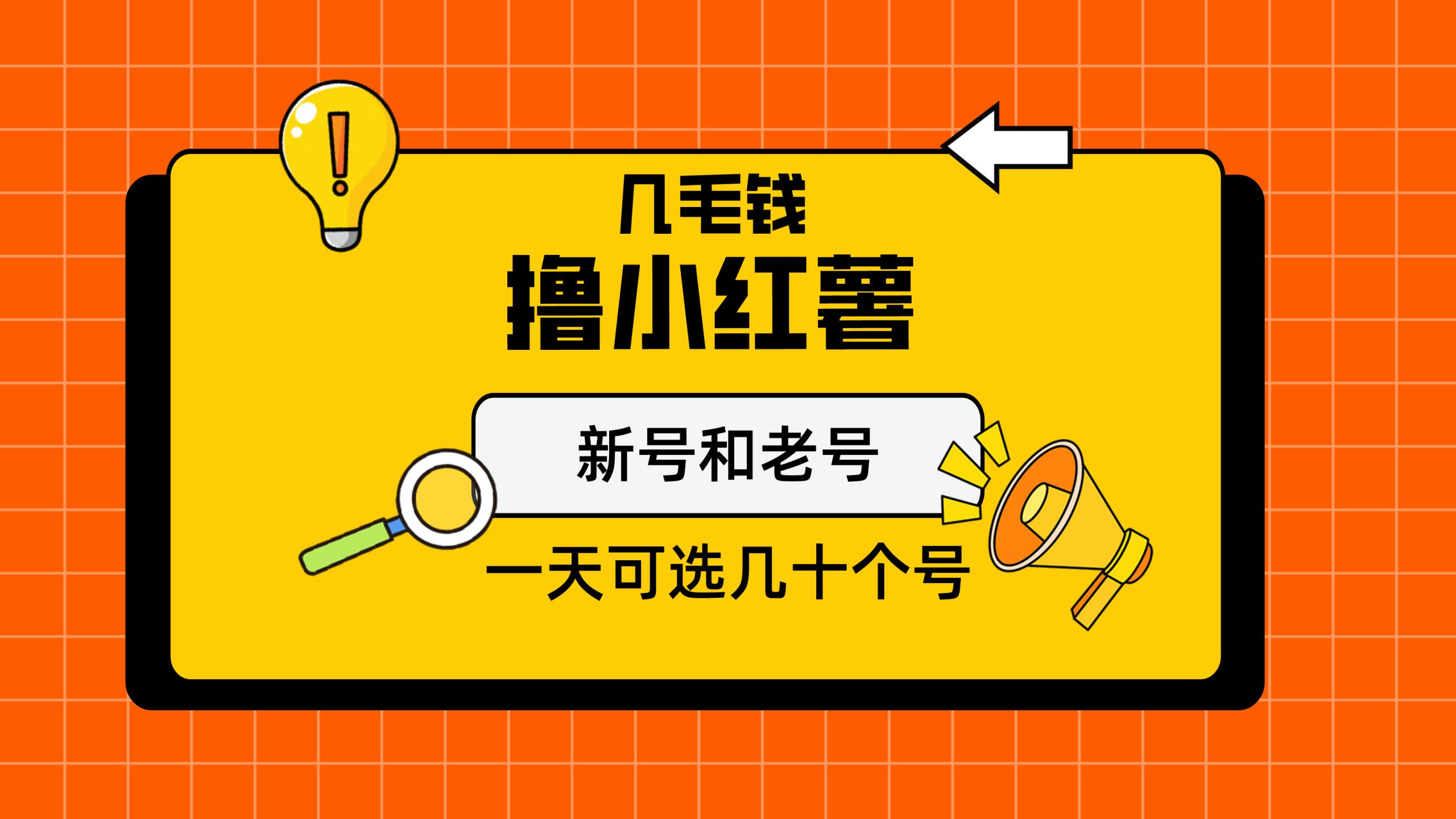 几毛钱撸小红书纯新号和老号，保姆级教程-新发现项目网新发现项目网